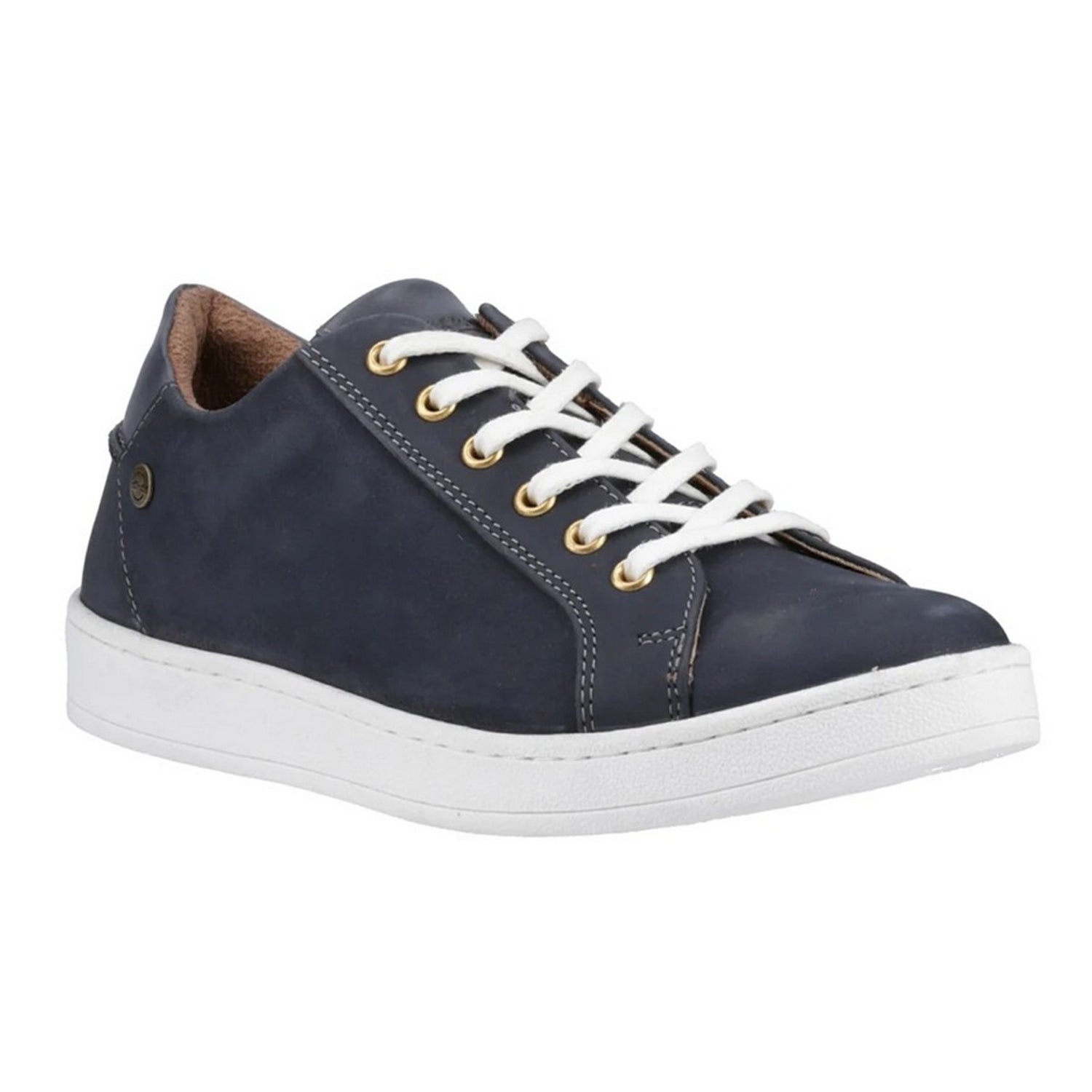 Navy - Front - Cotswold Mens Radcot Leather Trainers