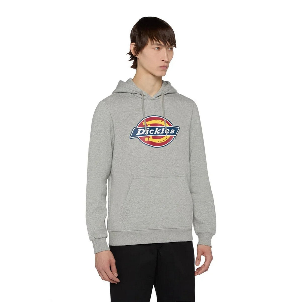 Grey Melange - Side - Dickies Workwear Unisex Adult Icon Logo Hoodie
