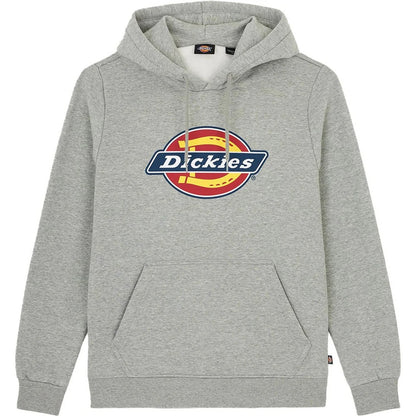 Grey Melange - Front - Dickies Workwear Unisex Adult Icon Logo Hoodie