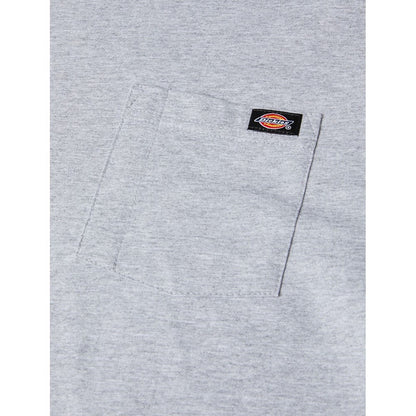 Heather Grey - Lifestyle - Dickies Workwear Mens Pocket Long-Sleeved T-Shirt