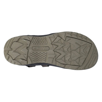 Desert-Black - Close up - Hi-Tec Mens Ula Raft Sandals