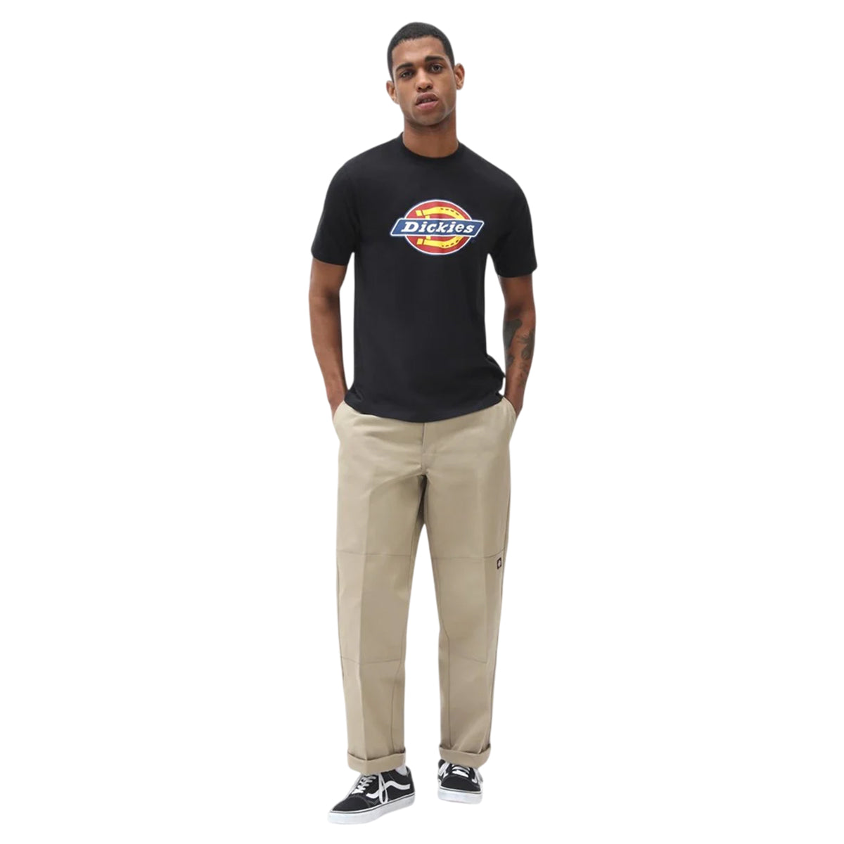Black - Lifestyle - Dickies Workwear Mens Icon Logo Short-Sleeved T-Shirt