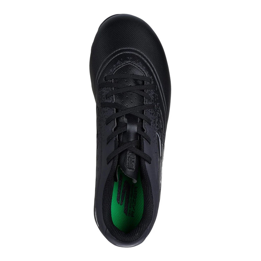 Black-Silver - Lifestyle - Skechers Childrens-Kids Razor 1.5 Firm Ground Football Boots