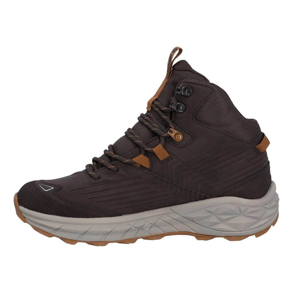 Steel-Charcoal-Bright Marigold - Lifestyle - Hi-Tec Mens Fuse Trek Mid Boots