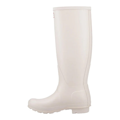White - Side - Hunter Womens-Ladies Original Tall Wellington Boots