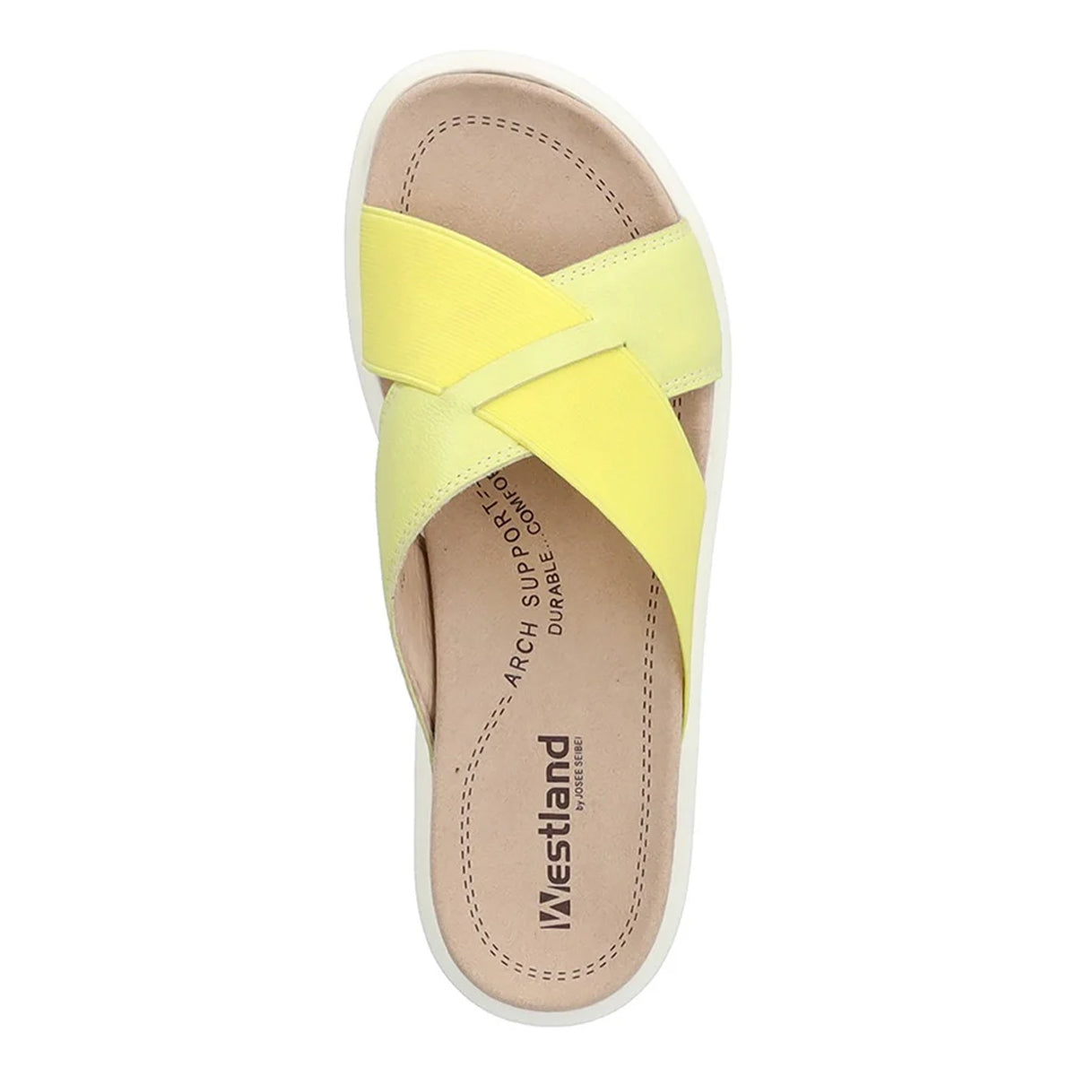 Yellow - Pack Shot - Westland Womens-Ladies Albi Sandals