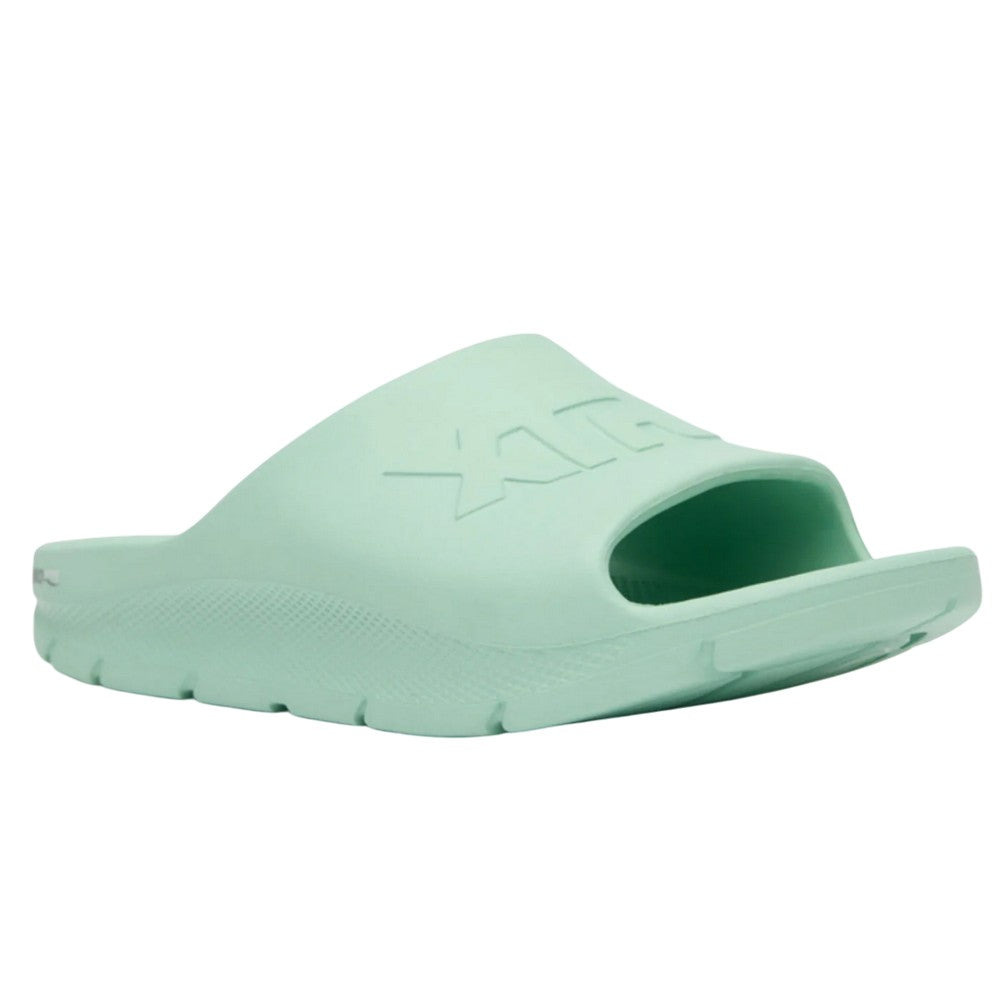 Aqua - Close up - Xtratuf Womens-Ladies Apres Fish Sliders