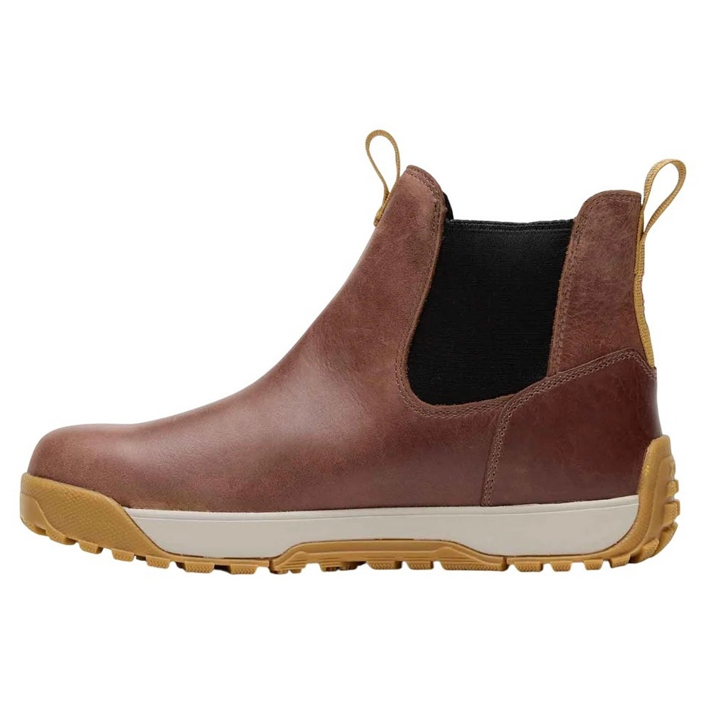 Brown - Pack Shot - Xtratuf Mens Full Grain Leather Ankle Deck Boots