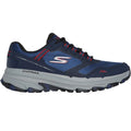 Navy-Red - Side - Skechers Mens Go Run Trail Altitude 2.0 Marble Rock 3.0 Leather Walking Shoes