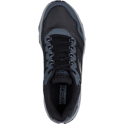 Black-Grey - Pack Shot - Skechers Mens Go Run Trail Altitude 2.0 Marble Rock 3.0 Leather Walking Shoes