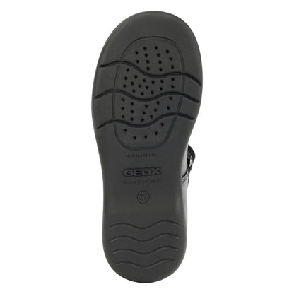 Black - Pack Shot - Geox Girls Naimara Leather Ballerina Flats