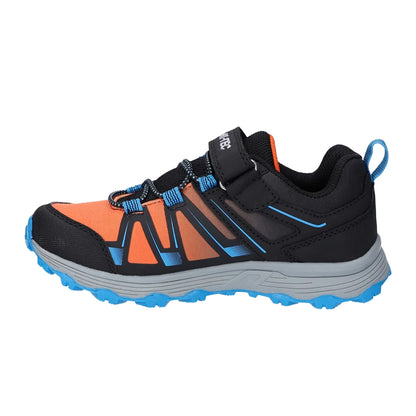 Black-Blue-Orange - Lifestyle - Hi-Tec Childrens-Kids Scrappy Trail Low Trainers