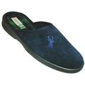 Navy - Front - Mirak Buck Mule Mens Slippers - Classic Slipper