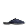 Navy - Side - Mirak Buck Mule Mens Slippers - Classic Slipper