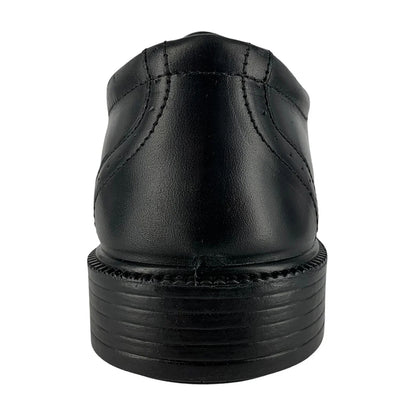 Black - Back - POD Mens Malone Leather Derby Shoes