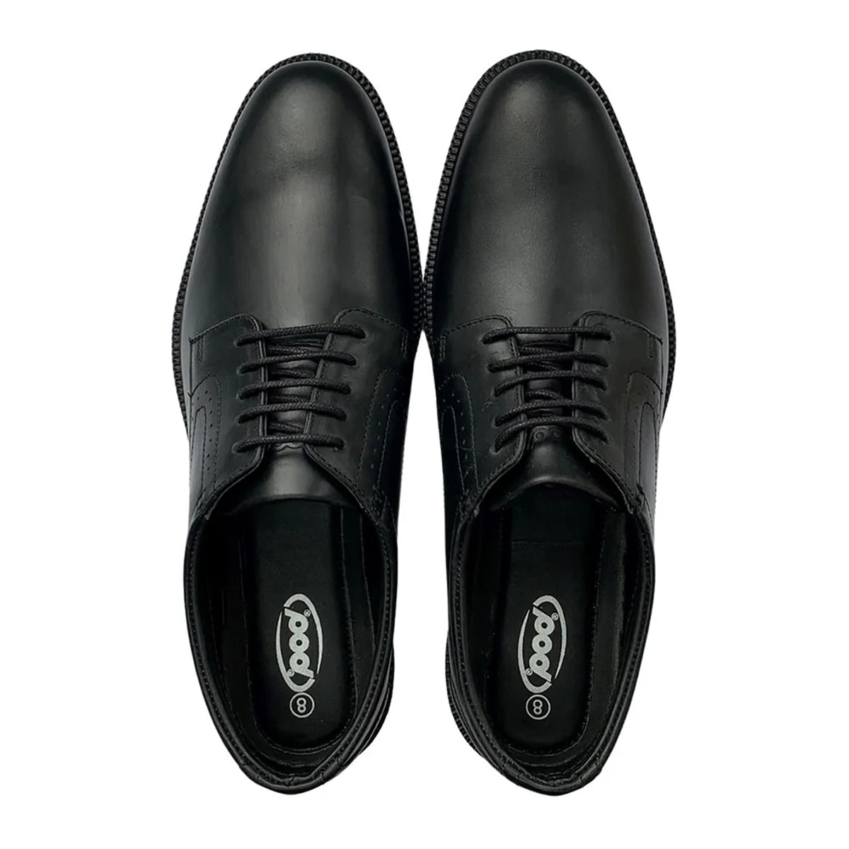 Black - Lifestyle - POD Mens Malone Leather Derby Shoes