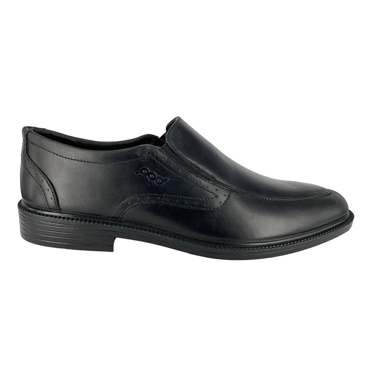 Black - Side - POD Mens Mendes Leather Oxford Shoes