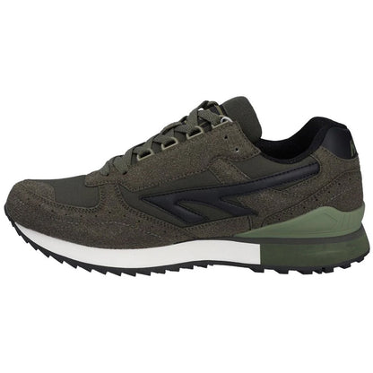 Dark Olive - Lifestyle - Hi-Tec Mens Silver Shadow Suede Trainers