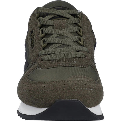Dark Olive - Pack Shot - Hi-Tec Mens Silver Shadow Suede Trainers