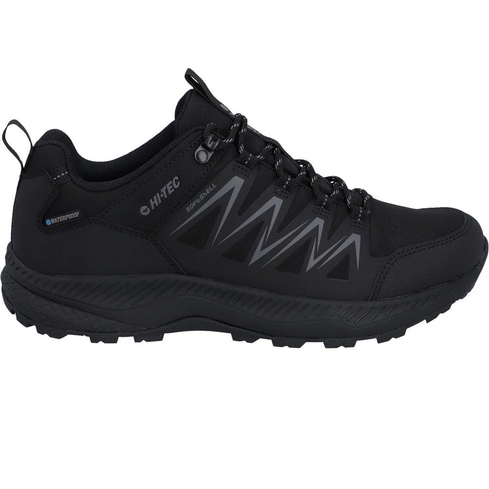 Black-Dark Grey - Lifestyle - Hi-Tec Mens Stealth Trail Low Trainers