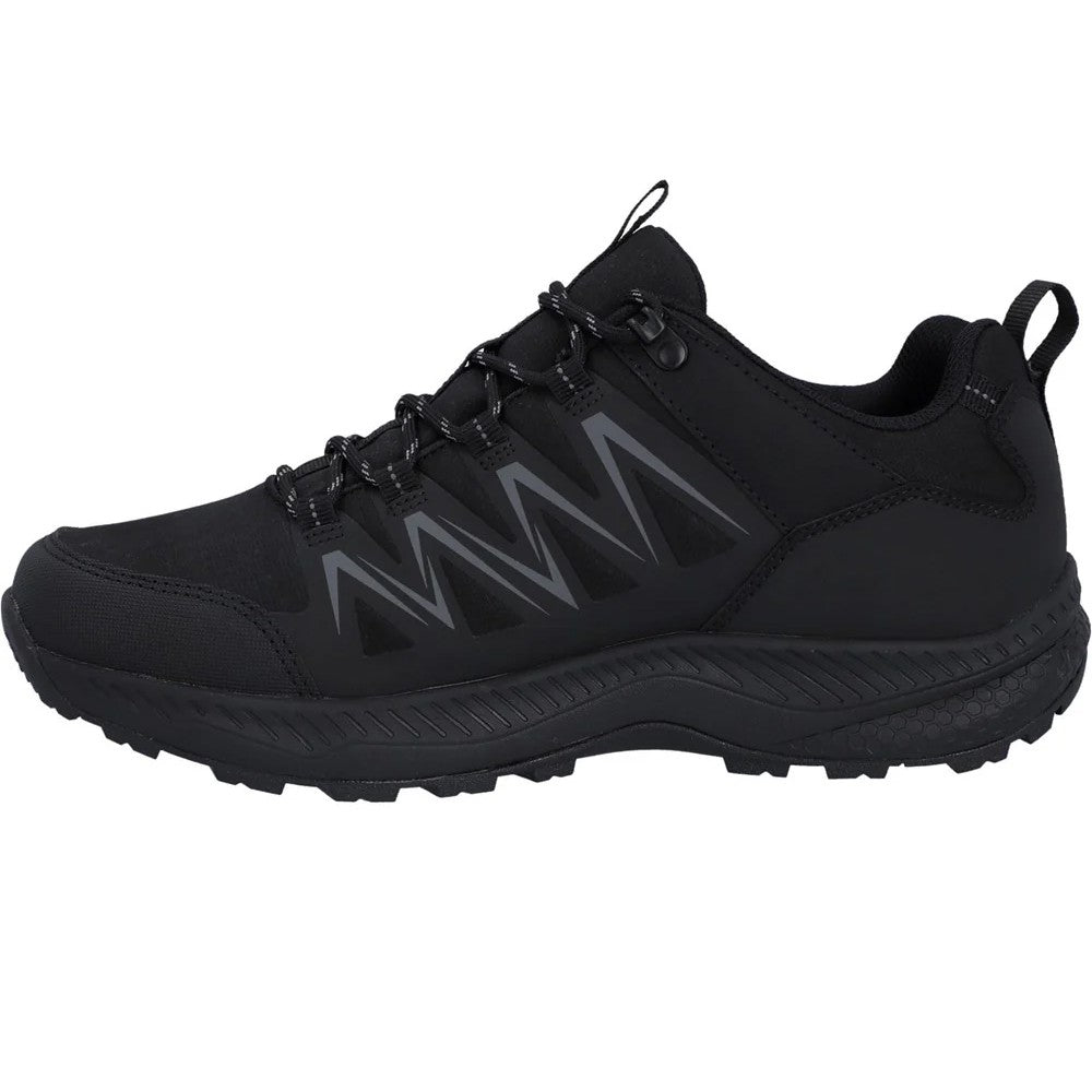 Black-Dark Grey - Pack Shot - Hi-Tec Mens Stealth Trail Low Trainers