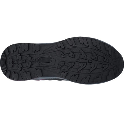 Black-Purple - Side - Hi-Tec Womens-Ladies Stealth Trail Low Trainers