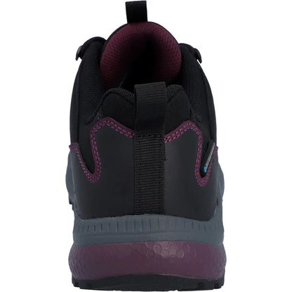 Black-Purple - Back - Hi-Tec Womens-Ladies Stealth Trail Low Trainers