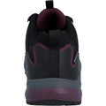 Black-Purple - Back - Hi-Tec Womens-Ladies Stealth Trail Low Trainers