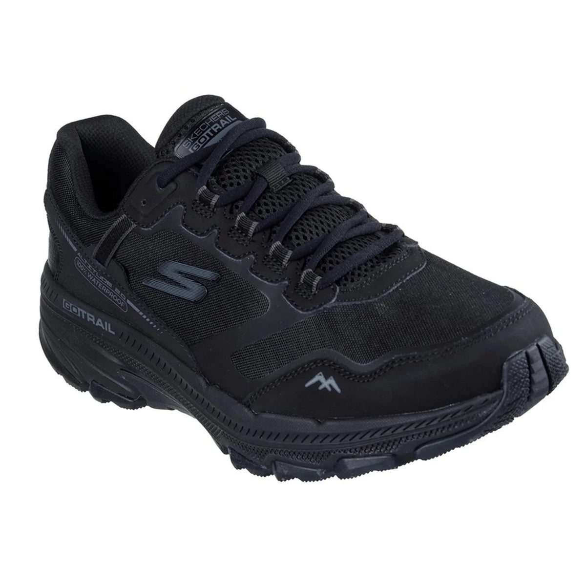 Black - Front - Skechers Mens GO RUN Trail Altitude 2.0 Cold Creek Leather Trainers