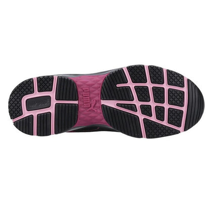 Black-Red - Pack Shot - Puma Safety Womens-Ladies Define Safety Shoes