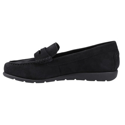 Black - Lifestyle - Hush Puppies Womens-Ladies Shelby Suede Loafers