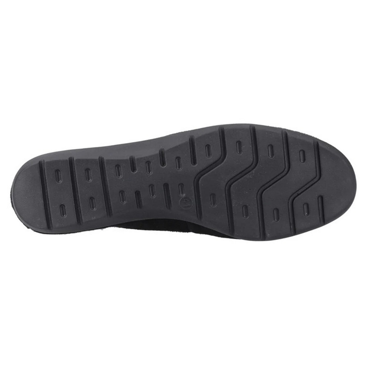Black - Pack Shot - Hush Puppies Womens-Ladies Shelby Suede Loafers