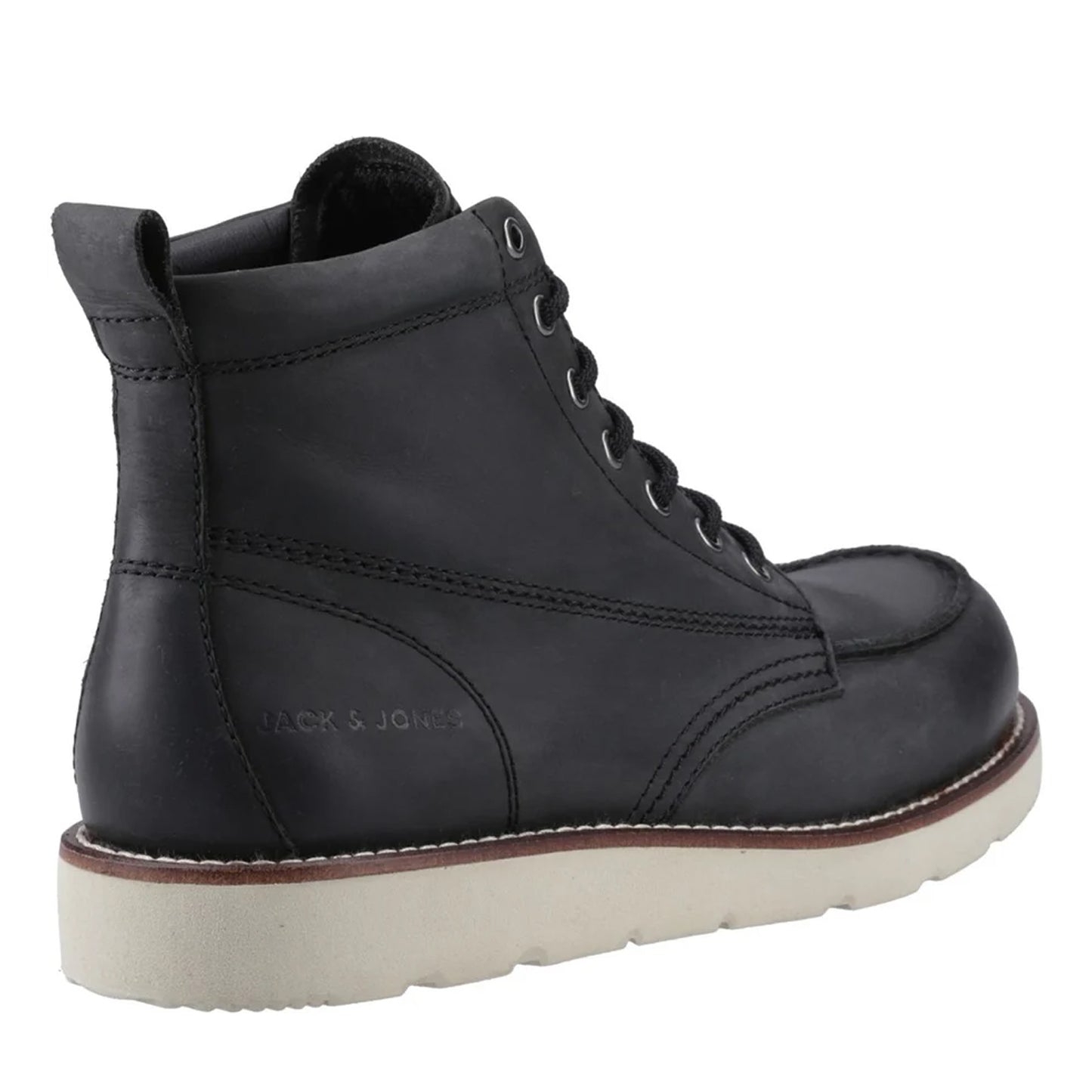 Black - Back - Jack And Jones Mens Toronto Leather Boots