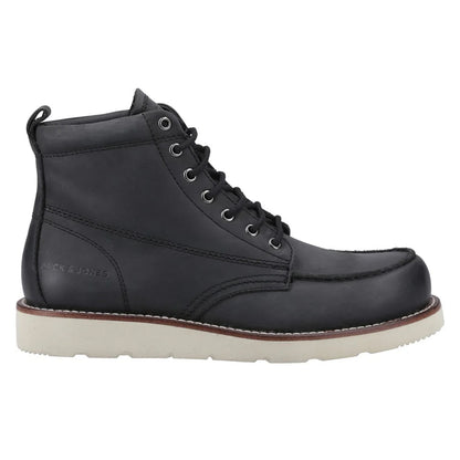 Black - Lifestyle - Jack And Jones Mens Toronto Leather Boots