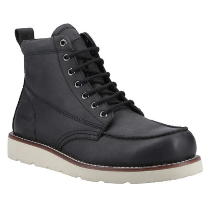 Black - Front - Jack And Jones Mens Toronto Leather Boots