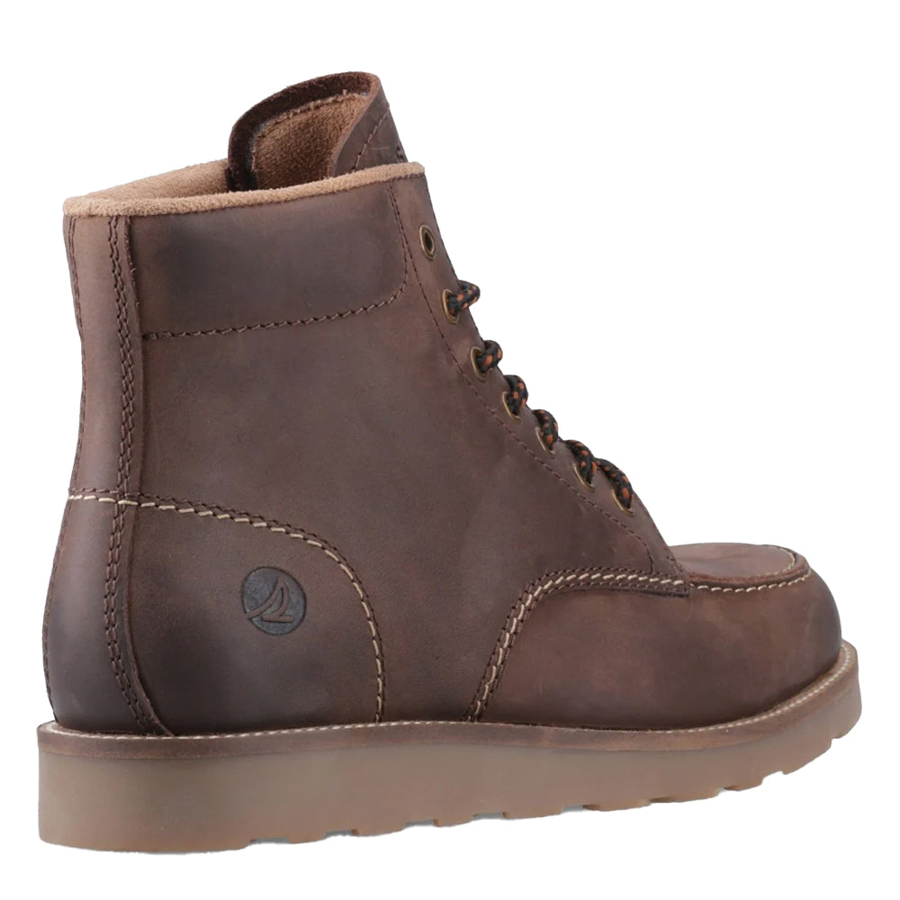 Brown - Back - Sperry Mens Boston Leather Boots