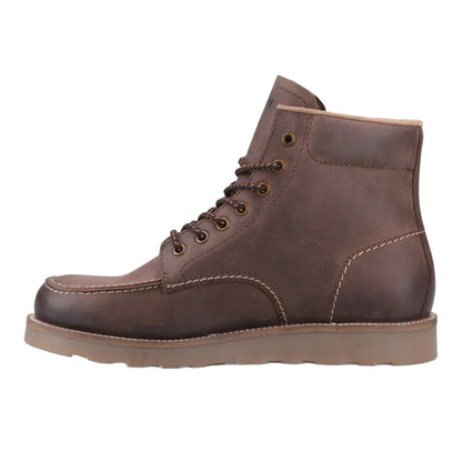 Brown - Side - Sperry Mens Boston Leather Boots
