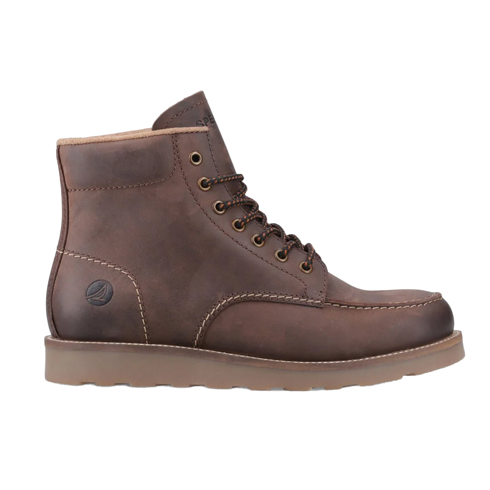 Brown - Lifestyle - Sperry Mens Boston Leather Boots