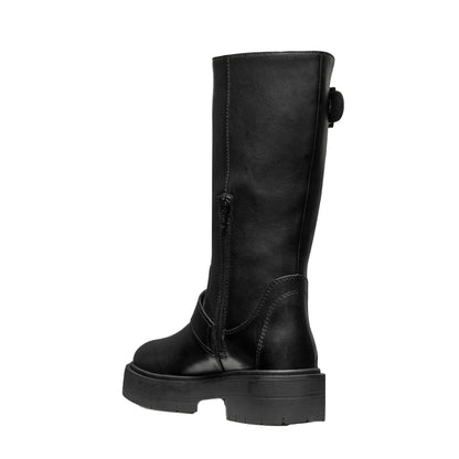Black - Back - Geox Womens-Ladies D Spherica Ec7 Leather Boots