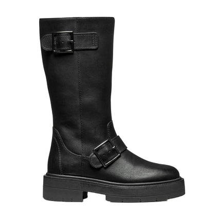 Black - Side - Geox Womens-Ladies D Spherica Ec7 Leather Boots