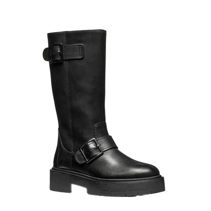 Black - Front - Geox Womens-Ladies D Spherica Ec7 Leather Boots