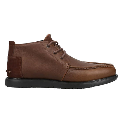 Brown - Back - Toms Mens Leather Chukka Boots