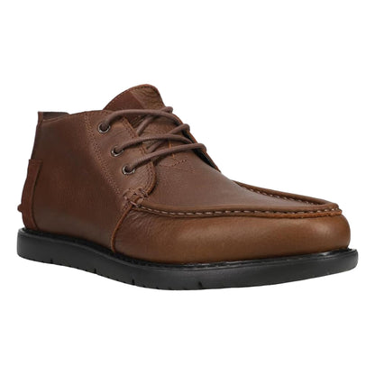 Brown - Close up - Toms Mens Leather Chukka Boots