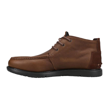 Brown - Side - Toms Mens Leather Chukka Boots