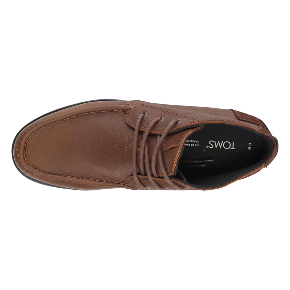 Brown - Lifestyle - Toms Mens Leather Chukka Boots