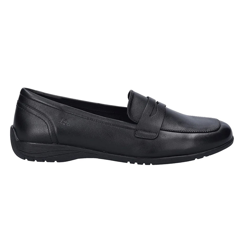 Black - Side - Josef Seibel Womens-Ladies Fenja 22 Leather Loafers