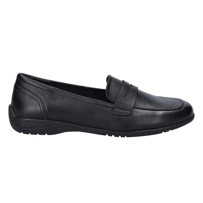 Black - Side - Josef Seibel Womens-Ladies Fenja 22 Leather Loafers