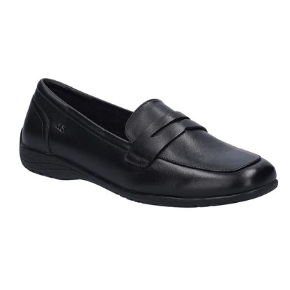Black - Front - Josef Seibel Womens-Ladies Fenja 22 Leather Loafers