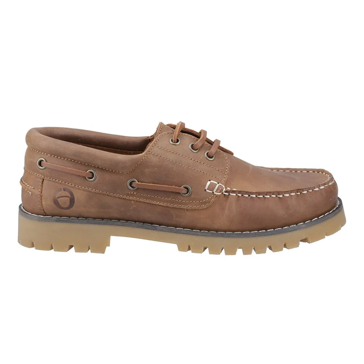 Camel - Lifestyle - Cotswold Mens Inglecote Leather Boat Shoes