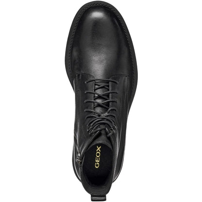 Black - Pack Shot - Geox Mens U Redclif Leather Ankle Boots